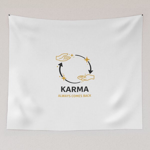 Item preview, Karma Always Comes Back – Minimal Spiritual Aesthetic Design designed and sold by Aura.Creative.