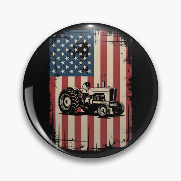 Item preview, Tractor American Flag Farming Vehicles Cars Vintage Patriotic T-Shirt, Tractors Lovers, Farmer Gifts, Farm Dad Adult, Kids, Youth, Toddler designed and sold by THREE LITTLE BEANS.