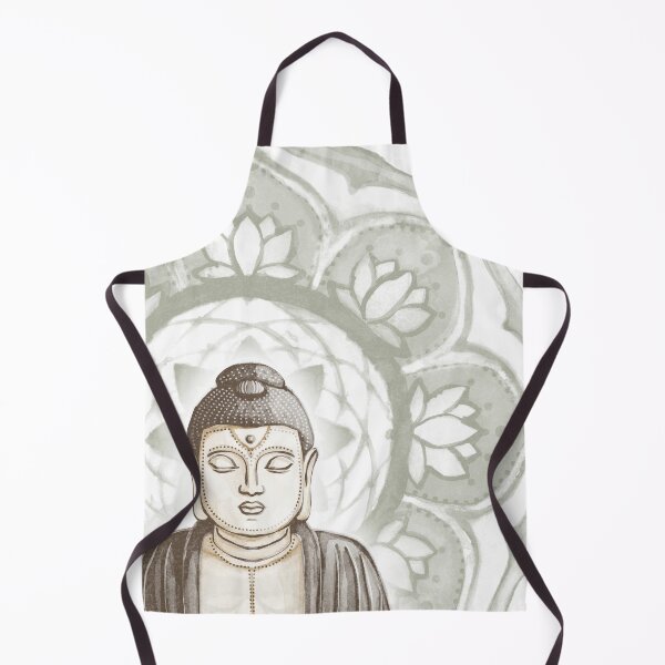 Item preview, Buddha Padma Watercolor - Fawn Earth Earth - Sage Halo designed and sold by Irene Estelle.