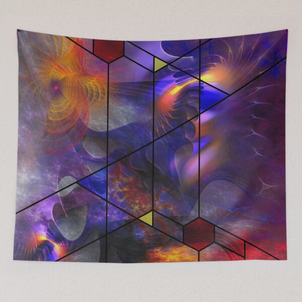 Item preview, Modern Geometric Color Explosion - Dante's Window (Rectangular Version) designed and sold by studiobprints.