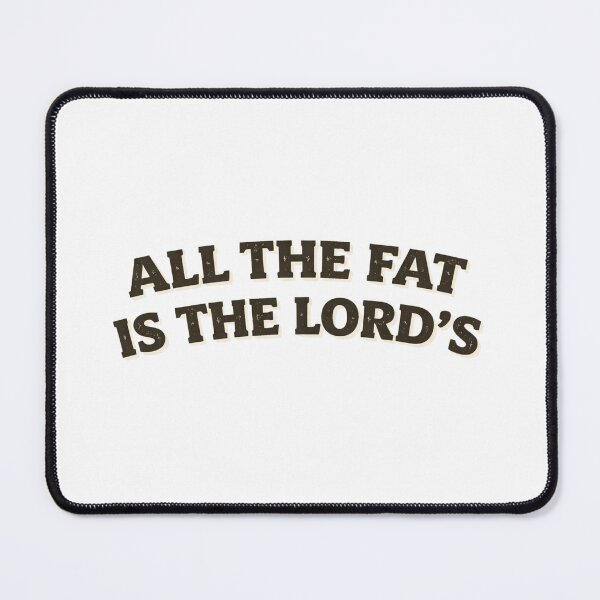 Item preview, All The Fat Is The Lord’s Shirt Funny BBQ Christian Grill Quote Vintage Style designed and sold by VibeOffline Studio.
