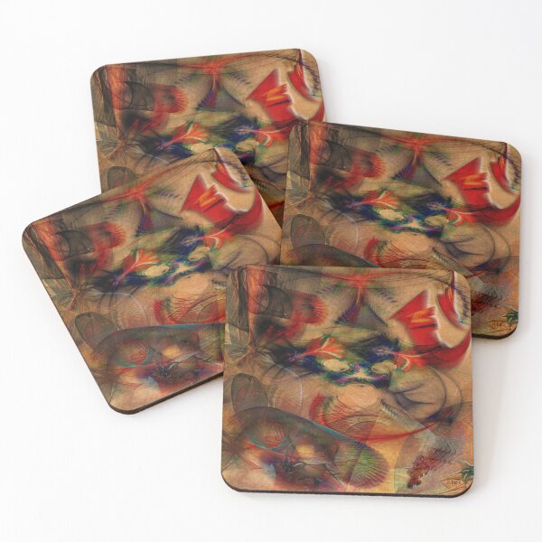 Item preview, Primordial Stew - Abstract Fluid Motion Earth Tones (Square Version) designed and sold by studiobprints.