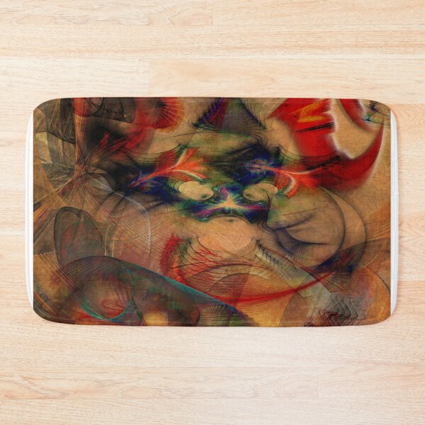 Item preview, Primordial Stew - Abstract Fluid Motion Earth Tones (Square Version) designed and sold by studiobprints.