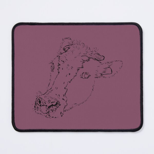 Item preview, Dairy Cow - Side Eye - (#854C65) designed and sold by The Stippler Process.
