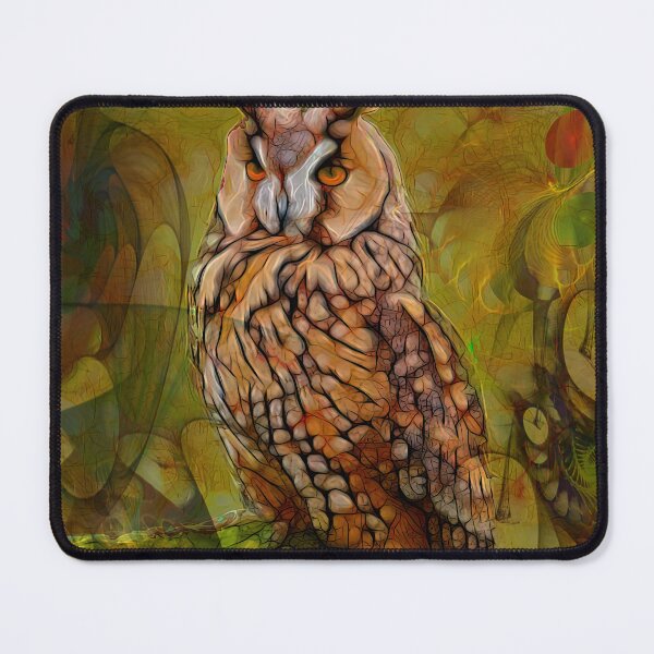 Item preview, Colorful Owl Artwork - Who Me - Wildlife Bird Art (Square Version) designed and sold by studiobprints.