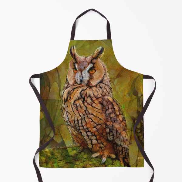 Item preview, Colorful Owl Artwork - Who Me - Wildlife Bird Art (Square Version) designed and sold by studiobprints.