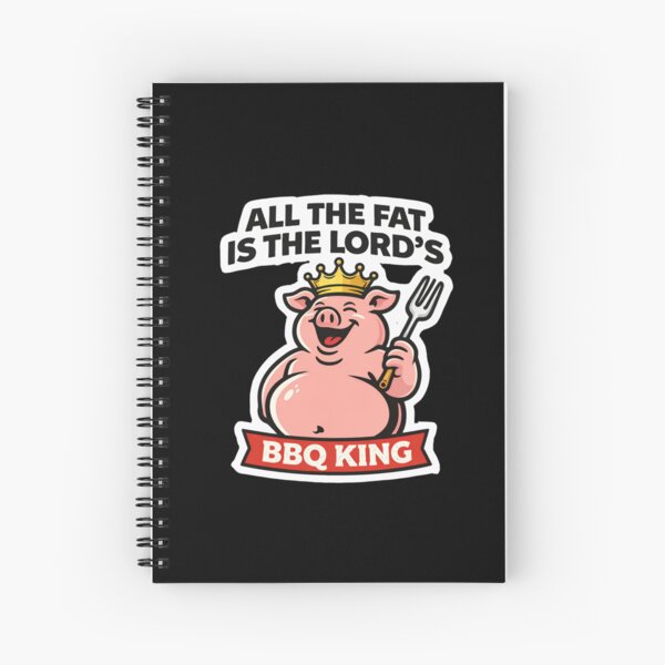 Item preview, All The Fat Is The Lord’s BBQ King Shirt Funny Pig Grill Master BBQ Lover Gift designed and sold by VibeOffline Studio.