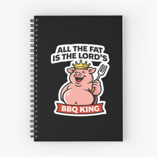 Item preview, All The Fat Is The Lord’s BBQ King Shirt Funny Pig Grill Master BBQ Lover Gift designed and sold by VibeOffline Studio.