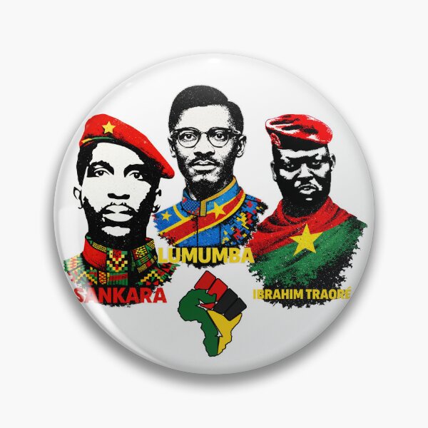 Item preview, Vintage Pan-African Revolutionaries – Sankara, Traoré, Lumumba | African Liberation designed and sold by Youngkev-arts.