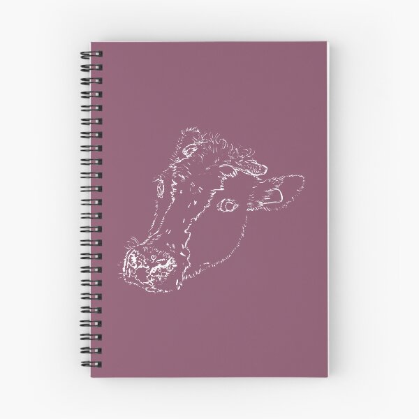 Item preview, Dairy Cow - Side Eye - Light Lines - (#854C65) designed and sold by The Stippler Process.
