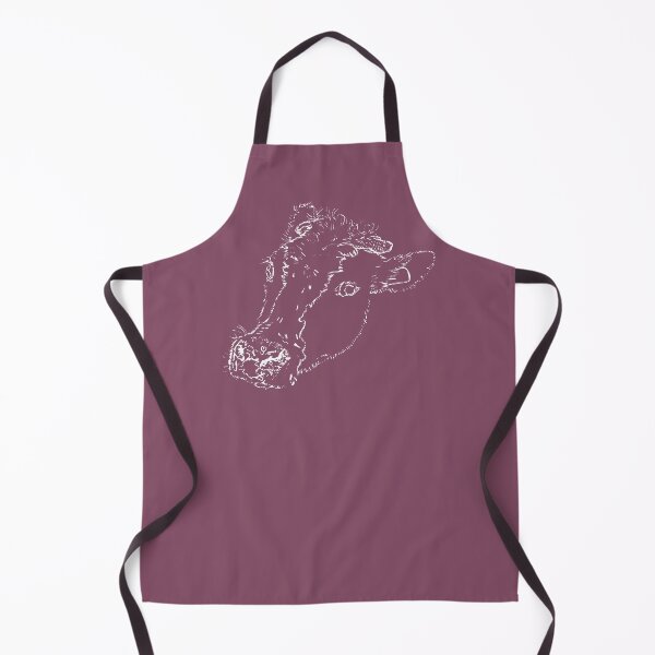 Item preview, Dairy Cow - Side Eye - Light Lines - (#854C65) designed and sold by The Stippler Process.