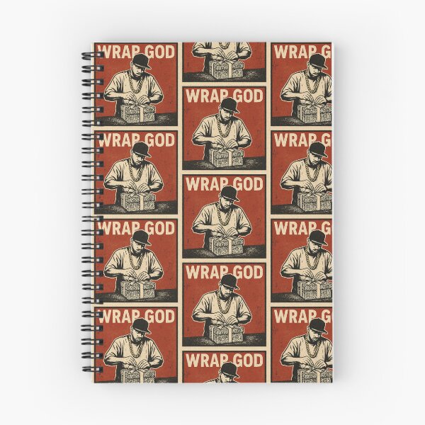 Item preview, Wrap (Rap) God – Funny Rapper Gift Wrapping Pun Art designed and sold by Donsean22.
