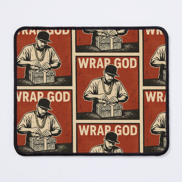 Item preview, Wrap (Rap) God – Funny Rapper Gift Wrapping Pun Art designed and sold by Donsean22.