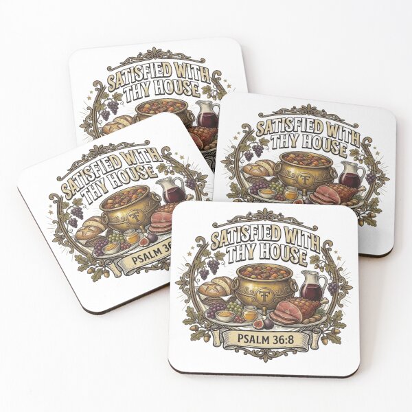 Item preview, Satisfied With Thy House - Psalm 36:8 Christian Carnivore Keto Vintage Aesthetic designed and sold by By Dana Studio.