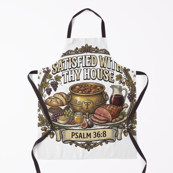 Item preview, Satisfied With Thy House - Psalm 36:8 Christian Carnivore Keto Vintage Aesthetic designed and sold by By Dana Studio.
