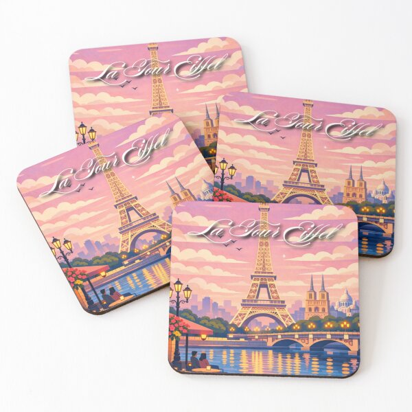 Item preview, Eiffel Tower Sunset Illustration designed and sold by MatthewHeights.