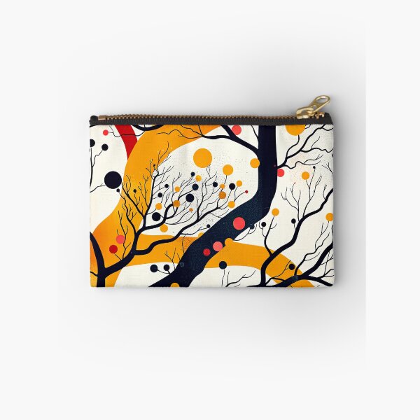 Item preview, Asian-Inspired Abstract Tree In Golden And Red  designed and sold by DEC02.