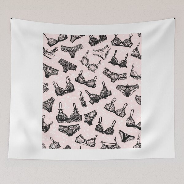 Item preview, Lingerie Pattern Aesthetic – Feminine Coquette Pink Design designed and sold by Aura.Creative.