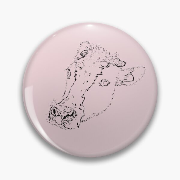 Item preview, Dairy Cow - Side Eye - (#EED4D9) designed and sold by The Stippler Process.