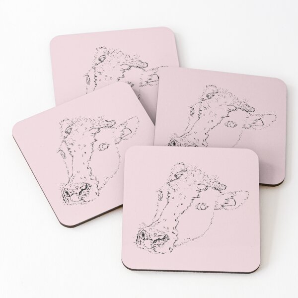 Item preview, Dairy Cow - Side Eye - (#EED4D9) designed and sold by The Stippler Process.