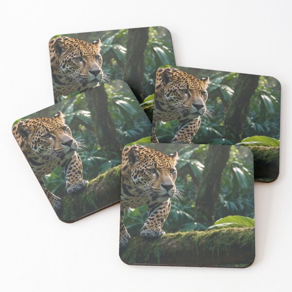 Item preview, Jaguar Resting on Jungle Branch designed and sold by adill72.
