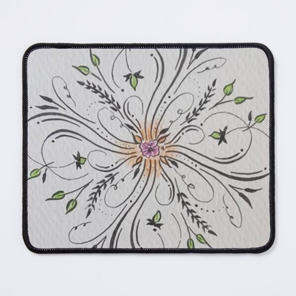 Item preview, Elegant Floral Pen and Ink designed and sold by donnaheronart.