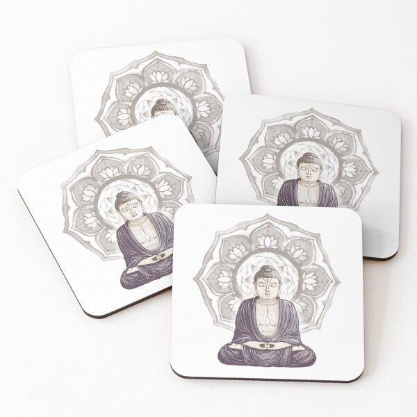 Item preview, Buddha Padma Watercolor - Fawn Earth Fig - Earth Halo designed and sold by Irene Estelle.