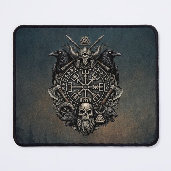 Item preview, Odin’s Compass with Ravens — Norse Protection Sigil designed and sold by MysticOzzy.