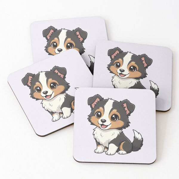 Item preview, Cute Shetland Sheepdog Puppy – Kawaii Dog Illustration designed and sold by FloreDreamStudio.