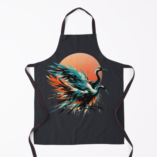 Item preview, Dynamic Abstract Crane Silhouette – Fauvist Style designed and sold by Szpaku desart .