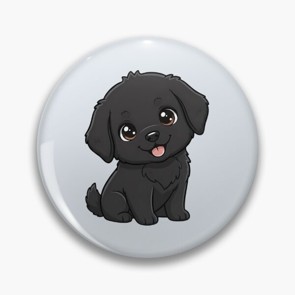 Item preview, Cute Newfoundland Puppy – Kawaii Dog Illustration designed and sold by FloreDreamStudio.