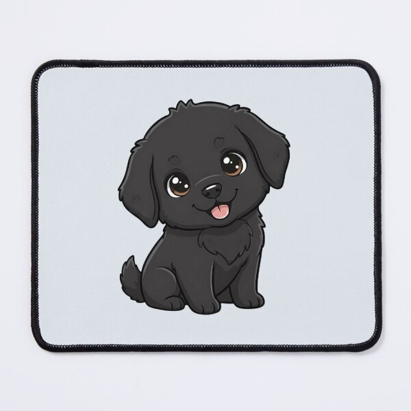 Item preview, Cute Newfoundland Puppy – Kawaii Dog Illustration designed and sold by FloreDreamStudio.