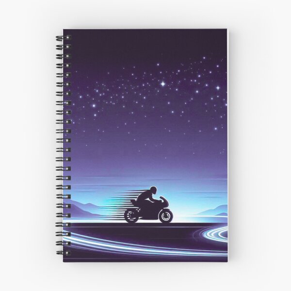 Item preview, Motorcyclist at night designed and sold by Lougud.