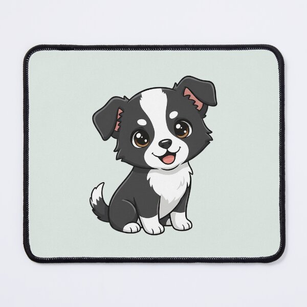 Item preview, Cute Border Collie Puppy – Kawaii Dog Illustration designed and sold by FloreDreamStudio.