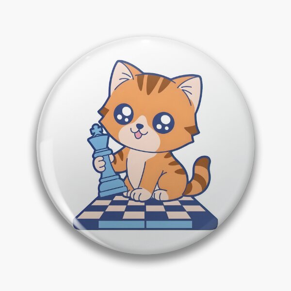 Artikelvorschau, Niedliches orangefarbenes Schachkatzen-Design entworfen und verkauft von ArdjaN_PL.