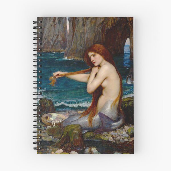 Item preview, A Mermaid, c. 1900 by John Waterhouse designed and sold by Cat Lady Designs.