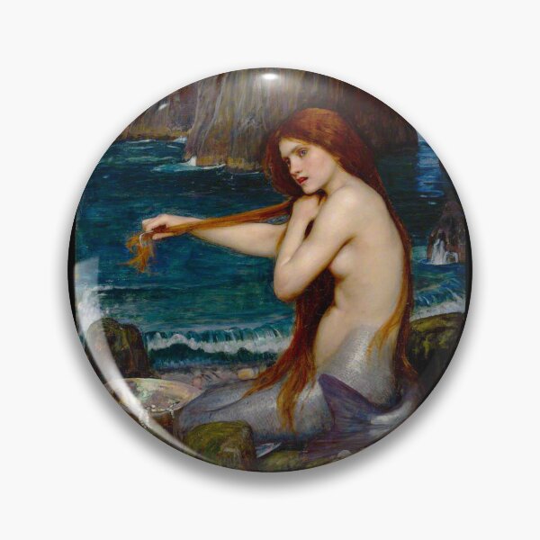 Item preview, A Mermaid, c. 1900 by John Waterhouse designed and sold by Cat Lady Designs.