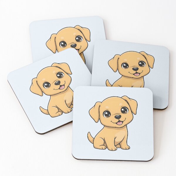 Item preview, Kawaii Labrador Smiling Happy designed and sold by FloreDreamStudio.