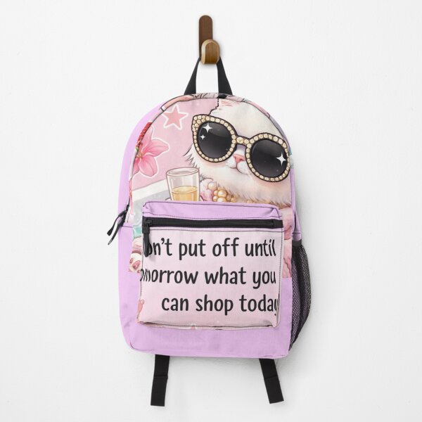 Item preview, Don’t Put Off Until Tomorrow – Funny Shopping Cat Aesthetic designed and sold by Aura.Creative.