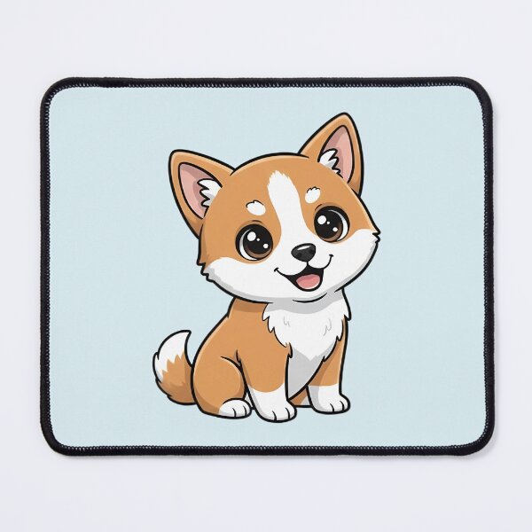 Item preview, Cute Akita Puppy – Kawaii Dog Illustration designed and sold by FloreDreamStudio.