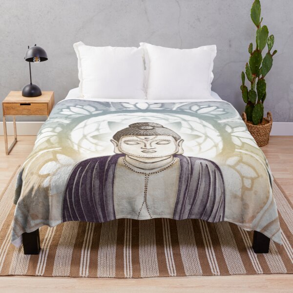 Item preview, Buddha Padma Watercolor - Fawn Earth Fig - Rainbow Sunset Halo designed and sold by Irene Estelle.