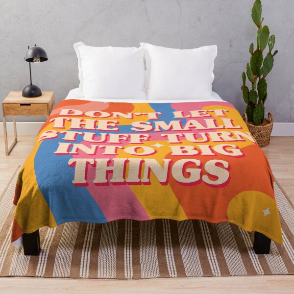 Item preview, Retro Groovy Waves With Mindfulness Mantra designed and sold by SweetLog.