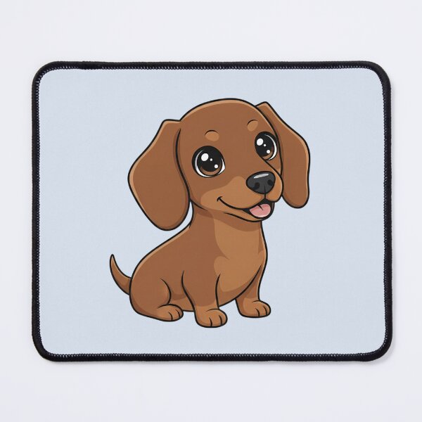 Item preview, Cute Little Dachshund Puppy – Kawaii Dog Illustration designed and sold by FloreDreamStudio.