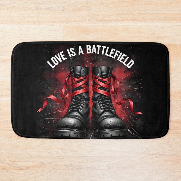Item preview, Love Is a Battlefield – Dark Romance Gothic Aesthetic Combat Boots Art designed and sold by CrimsonChords.