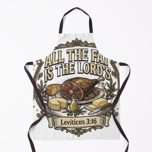 Item preview, All The Fat Is The Lord's - Leviticus 3:16 Vintage Keto Carnivore Crest designed and sold by By Dana Studio.