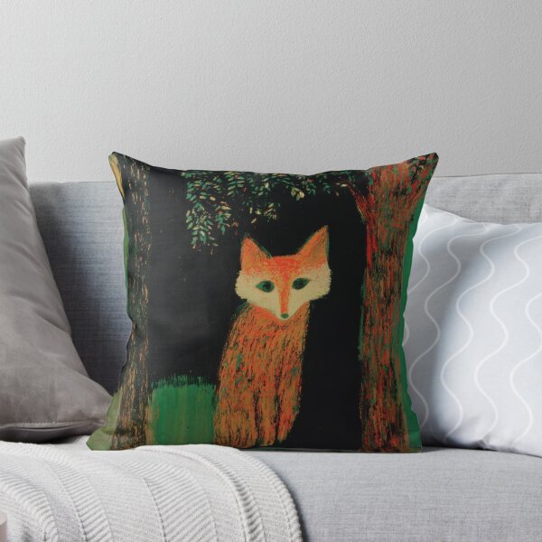 Item preview, Whimsical Woodland Fox in the Midnight Forest designed and sold by dawnleblanc55.