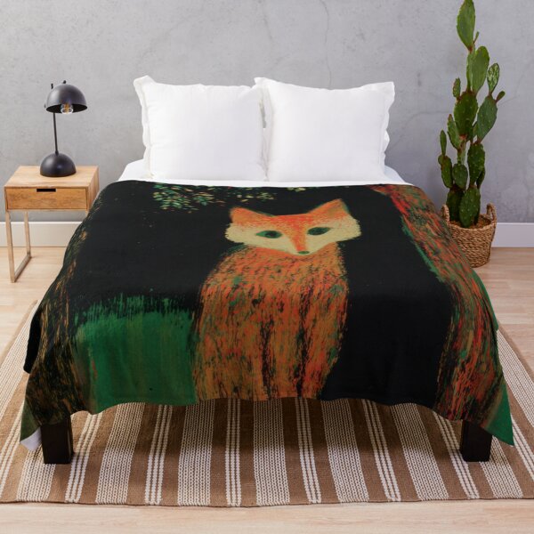 Item preview, Whimsical Woodland Fox in the Midnight Forest designed and sold by dawnleblanc55.