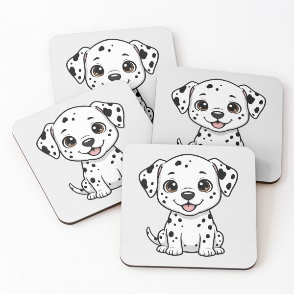 Item preview, Cute Dalmatian Puppy – Kawaii Spotted Dog Lover Gift designed and sold by FloreDreamStudio.