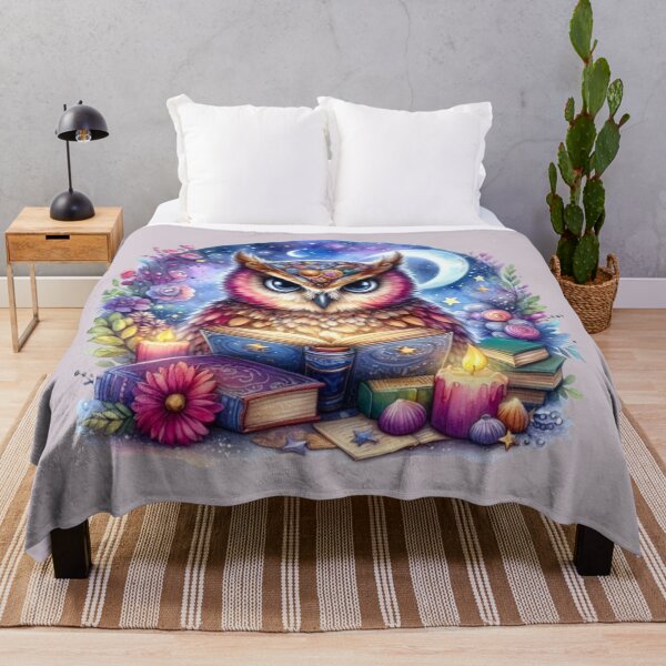 Item preview, Magical Owl Under the Moon – Fantasy Animal Art designed and sold by Good Vibes .