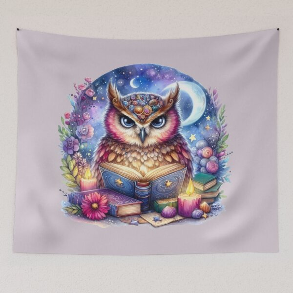 Item preview, Magical Owl Under the Moon – Fantasy Animal Art designed and sold by Good Vibes .
